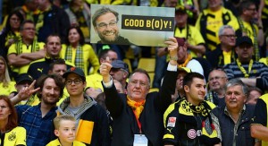 during the Bundesliga match between Borussia Dortmund and Werder Bremen at Signal Iduna Park on May 23, 2015 in Dortmund, Germany.