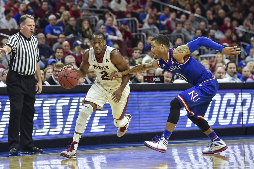 NCAA Basketball: Kansas at Temple